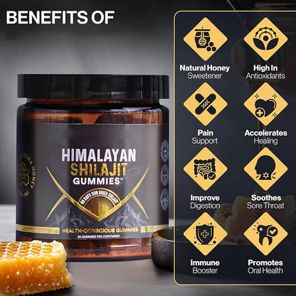 30 Shilajit Gummies + Honey