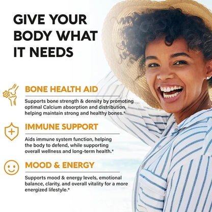 Vitamin D3 + K2 - Boron Support (120 Capsules)