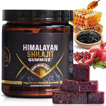 30 Shilajit Gummies + Honey