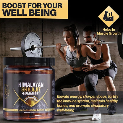 30 Shilajit Gummies + Honey